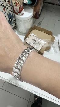Product Review of PTNACC lắc tay cuban khoen lật đính đá phù hợp nam giới và phụ nữ . Hợp kim xi from T**h P**g 2