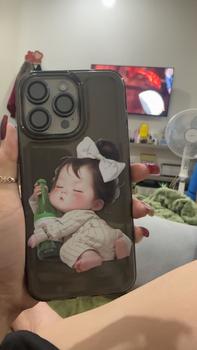 Product Review of Ốp Không Gian Trong Suốt, Dành Cho iPhone 16 Pro Max, 11, 15promax, 14, 13, 12, 7Plus, X, XS Max, 8, 7, Thiết Kế Cô Gái Ngủ, Ốp Chống Sốc from 🦋**🦋 1