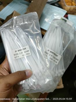 Product Review of COD Kabel Ties Hitam Putih ukuran 100 150 200 250 300 mm isi 100pcs Cable from S**y 0