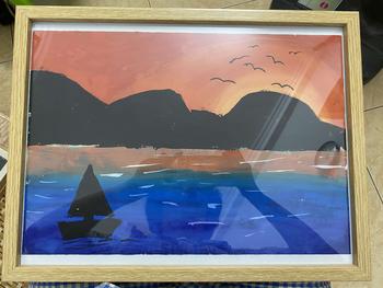 Product Review of Khung Tranh decor 30x40cm treo tường Thảo Tranh. from H** L** V**n 0