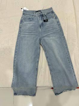 Product Review of (S-2Xl) HHCHOU- Quần Jeans Suông Trơn Màu Xanh nhạt vải Qc mềm h3369 Nữ Pants Kem Women from N**n P**n T**h 0