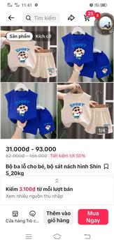 Product Review of Bộ ba lỗ cho bé, bộ sát nách hình Shin 5_20kg from B** M**n 1