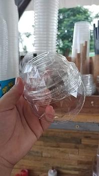 Product Review of [90mm] ฝา PET ปาก 90mm ฝา ฝาปิดแก้ว ฝาครอบแก้ว แก้วพลาสติก ฝาโดม ฝาฮาฟโดม ฝาเรียบ ฝาโดมเพชร (บรรจุ 50 ชิ้น/แถว) จำหน่ายโดย ทีอีเอ from 👑**% 0