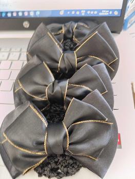 Product Review of Hair Net clip ribbon for office work clip with net ribbon Hair Tie Hairnet Hair Pin Hair Tie Ponytail Hair Tie Accessories from B**e S**r 0
