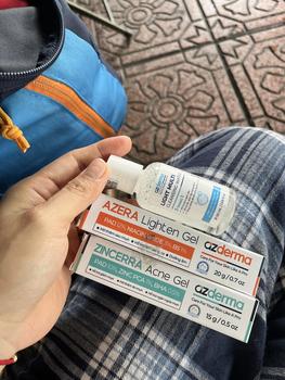 Product Review of [ Độc Quyền Live ] Gel giúp hỗ trợ giảm thâm mụn Azderma Azera Lighten Gel 20g  Skincare from H**g P**m 0