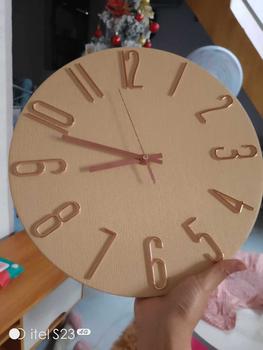 Product Review of 3D modern minimalist wall clock Sleek Wall Clock Embossed Numbers Easy Read Minimalist Analog for living room bedroom Home Office School Kitchen elegant aesthetic nordic wall decor big sale available in black white beige vintage gold yellow from P**s C**r 1