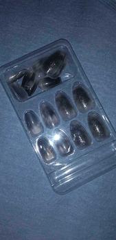 Product Review of 24pcs False Nails Art Artificial Nails with Jelly Glue Press On Nails Set for Engagement COD L300-399 from 𝚀**🍀 1