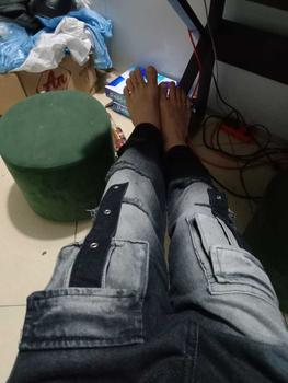 Product Review of Quần jean túi hộp rách khoan màu đen xám form suông rộng phù hợp cả nam và nữ from H**G T** C**N 2