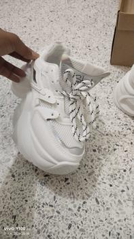 Product Review of Myshoes รุ่น G15 (ไซส์ 35-40) รองเท้าผ้าใบส้นสูง สไตล์เกาหลี ทนทาน รองรับเท้าพื้นเรียบ เสริมความสูง 7.5 ซม. แถมสาย 2 แบบ from แ**ๆ 0