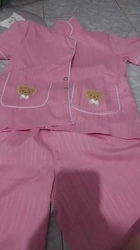Product Review of Bộ Ngủ Đồ Bộ Pyjama Cổ Vets Quần Dài Aó Hai Túi Gấu Vải Đũi Gân Mềm Nhẹ from q**n S**3 0