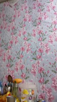 Product Review of Z4 Pink Floral Design PVC Wallpaper 10meters x 45cm Selfadhessive and Waterproof Rubberized texture from J**a 0