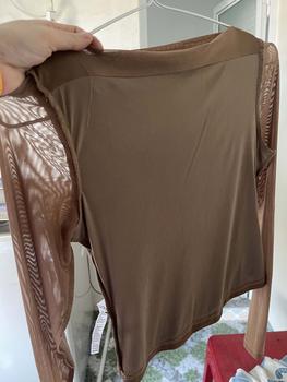 Product Review of Áo Nữ CChat Women Top Dáng Ôm Chất Lưới Xếp Vai Vải Nhập Khẩu 23TDC2013OT from d**3 0