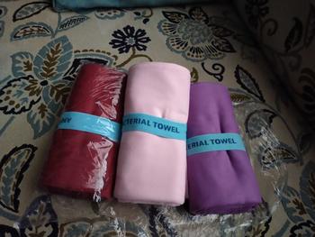 Product Review of ULTIFRESH x HYDT Quick Dry Microfiber Bath / Sport Towel Anti-Bacterial Blue Supplies Tuala Cepat Kering UBTW & USTW from R**p 2