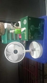 Product Review of (RM) Telescopic Portable Folding Fan Multifunctional Rechargeable Standing Pedestal USB Fan, 3 Speeds, 3000mAh Battery Operated Fan for Home, Camping, Outdoor and Office 3- Speed Wind Highly Stretchable from D**. 0