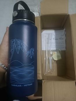 Product Review of Bình Giữ Nhiệt Lock&Lock Riga Tumbler LHC4160 897ml - Hàng Chính Hãng, Khay Lưới Lọc Trà, Quai Xách - JoyMall from T**h S**g T**t 1