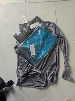 Product Review of Áo Thun dài tay,phom dáng đẹp,họa tiết in chìm  hình hộp Nam Nhung Menswear from Đ**🐔 0