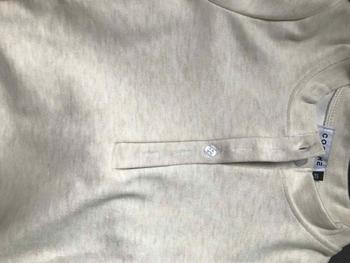 Product Review of Áo thun dài tay xẻ cúc chất thun gân Hàn dày mịn co giãn lót cotton Coolme Nữ Top from M**🌷 1