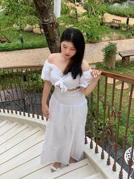 Product Review of SET VÁY MAXI ĐI BIỂN MẶC ĐƯỢC 2 KIỂU TAY PHỒNG, BO CHUN SIÊU ĐẸP - CHẤT LIỆU XỐP NHÚNG, FREESIZE >55KG from C**g m** ** c**g 3