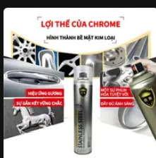 Product Review of Monqiqi Chai xịt mạ xám bạc Crôm 350ml sáng bóng chống nhiệt bao bám dính Sơn from v**1 0