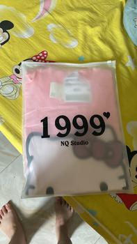 Product Review of TRENDYBOUTIQUE- ÁO PHÔNG CỘC HỒNG HỌA TIẾT MÈO from v**n 0