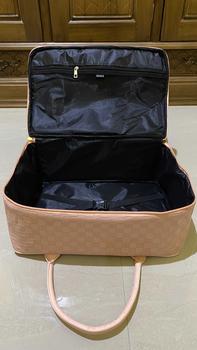 Product Review of DEVILA LUXURY NUDE PINK BOXES WATERPROOF TRAVEL BAG MEDIUM SIZE - Tas Koper Motif Kotak Mewah Murah Perempuan Mudik from I** H**n 3
