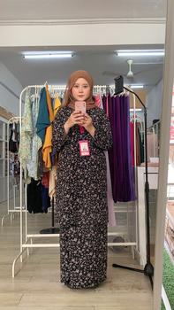Product Review of Naina Kurung Moden Skirt Lipat Batik Floral XS-6XL February 2025 straigh cut loose material English cotton part 2 from B**k 1