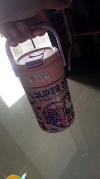 Product Review of แก้วเก็บความเย็น  แก้วลายการ์ตูน สแตนเลส 316 พร้อมหลอด ขนาด 500 ml. from น**น 0