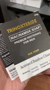 Product Review of Trinoxteride Niacinamide Soap with Activated Bamboo Charcoal Whitening soap, brightening soap, Acne treatment, cologne soap, Skincare Skin Repair Comfort Cleansing Cleanser from j**i 0