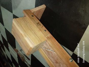 Product Review of Pengiris MK Ukuran Kecil Jati (COD) Bonus 2 Pisau - Kayu Jati Pilihan Berkualitas - Dapur from A** 0
