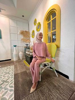 Product Review of Glory One set crop top Cringkle Airflow - Setelan Wanita Cringkle One Set termurah from R** r**a 1