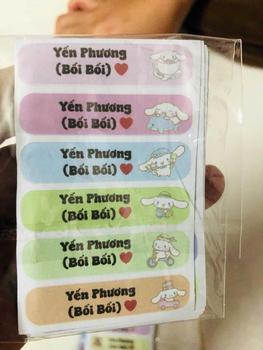 Product Review of Sét 100 tem STICKER cute in tên bé dán đồ dùng học tập from N**n H**g L** 🐹**️ 1
