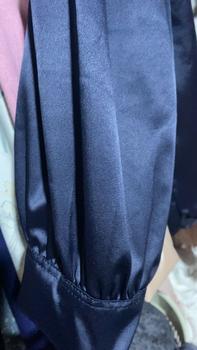 Product Review of เสื้อคอปกทรงเชิ้ตผ้าซาติน (คละเฉดสี) ดีไซส์เรียบหรูดูโก้ งานแขนยาวทรงโคมไฟมีความสุภาพ  สวมใส่ได้ตามโอกาสต่างๆ ช่วยเสริมลุคเพิ่มเสน่ห์และมีสไตล์ DG33 วาริสมุสลิม from p**5 1