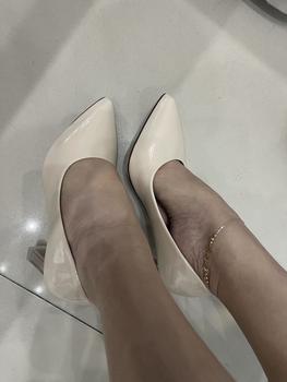 Product Review of Giày Cao Gót Nữ MŨI trơn Giày búp bê mũi nhọn nữ tính cao 5p và 7p - size 35 - size 40 mã Cotron Shoes from M**h T** 0