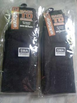 Product Review of TERMURAH KAOS KAKI SEKOLAH SD SMP SMA HITAM POLOS SUDAH PACKING KEMASAN TOSERBA hitam Panjang from A** V**A 0