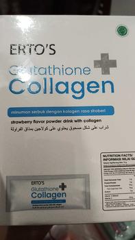 Product Review of Erto's Glutathione Collagen Drink / Minuman Kolagen / Kolagen Ikan / Kolagen Alami / Glowing / Brightening / Untuk Semua Jenis Kulit / Collagen Drink / Minuman Collagen Rasa Strawberry / Whitening Booster Fish from D**E 0