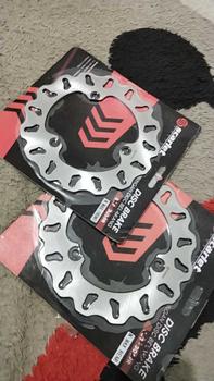 Product Review of N MAX AEROX OLD NEW PIRINGAN REM CAKRAM DISC BRAKE DPN BLKG ORIGINAL SCARLET N MAX OLD NEW AEROX LEXI UKURAN STANDAR VARIASI Motorcycle from h**9 1