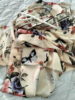 Product Review of Đồ bộ pijama lụa latin tơ tầm cổ Y nút thắt tay dài quần dài đồ bộ mặc nhà xinh 40 đến 60kg vừa from 💙**i T**💙 0