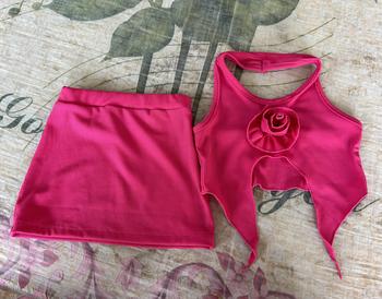 Product Review of SET ÁO THUN HỞ LƯNG HOA HỒNG CV K LÓT BÉ GÁI from M** B**h B**🐱 0