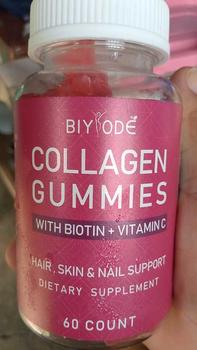 Product Review of BIYODE Collagen Gummies Hydrating Whitening Delaying Aging 60 Capsules Prevent Hair Loss Healthy Nails Food Supplement Glutathione Collagen Glow from 🩵**🩵 0