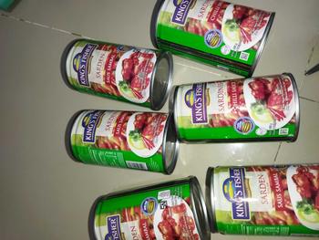 Product Review of Paket 6 pcs King's Fisher Sarden mini saus sambal Makanan Kaleng 155g kings fisher from n**_ 1