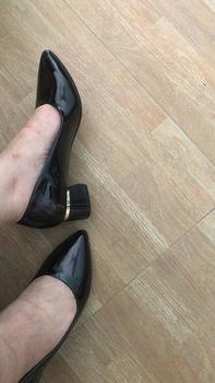 Product Review of Giày Cao Gót 3p Da Bóng Sai 35-42 Fom Chuẩn Đế Cao Su Chống Trơn - Shoes Jean from ☘**h X**️ 0