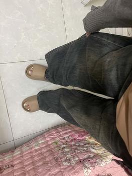 Product Review of (95cm) M24 Quần Jean Nữ  Suông Rông Nấm Trơn QC . Jean ko giãn . Đủ Size S/M/L - Women Pants Voi quan  boong from H**u M**u 1