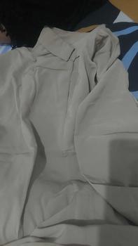 Product Review of SIVALI Minji Shirt | Basic Loose Office Shirt - Kemeja Wanita Kantor Atasan Baju Anti Kusut Panjang Tebal Polyester Silk Formal Oversize Formal Oversize Kerja Hitam Casual from N**a 1
