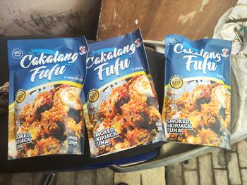 Product Review of Jarred & Packaged Foods Canned Cakalang Asap Rica  Cakalang Fufu Rica food ikan makanan  masakan  sambal  fish  instan  foods Organic pedas cakalang Spicy halal SPP-IRT from G**r 1