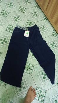 Product Review of Quần bò jean giấy mềm, ống rộng basic co giãn cạp 2 cúc đồng, chun sau rúm M05-quần áo huyền anh quansuong  namlun Pants from T**t N**7 0