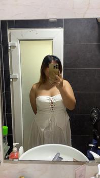 Product Review of [SISSY] Fancy Dress - đầm tầng dập ly bigsize dáng dài phối voan bồng đi tiệc, đám cưới, đi biển màu trắng, màu đen Ôm gọn Nữ Women from ** Q**n ** 0