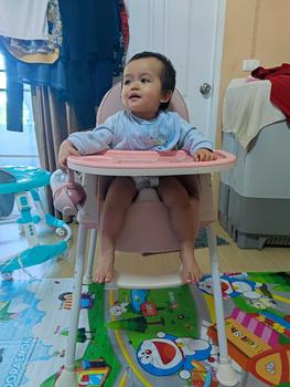 Product Review of BBMM เก้าอี้กินข้าวเด็ก เก้าอี้เด็ก High chair Multifuntion มีเบาะนั่ง ถาดรองอาหาร ล้อลาก from J**n Y**a 1