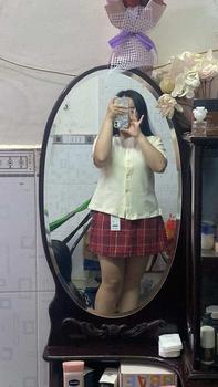Product Review of (MỞ BÁN) Chân váy chữ A chất nỉ caro phối lưng chun phía sau bigsize 90kg from N** Í** x** c**o 0