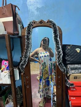 Product Review of MEJI Fun Print Shirred Back Cami Dress A3147 from M**l A**o 0