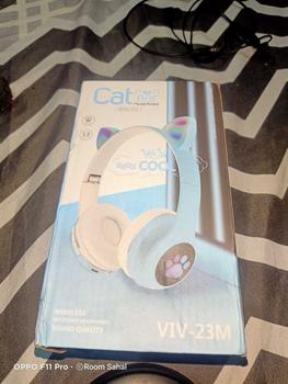 Product Review of Headphone Wireless Bluetooth Headset Cat Ear Telinga Kucing Gaming LED Stereo Bass Earphones from F**a 3